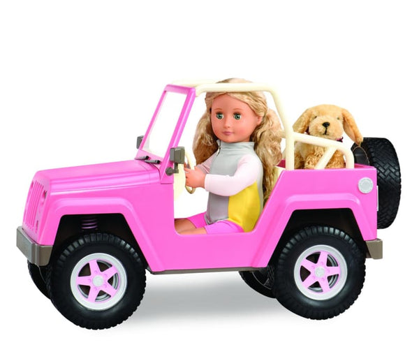 toy pink jeep