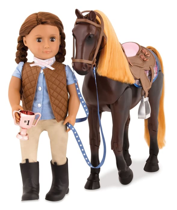 our generation poseable thoroughbred horse