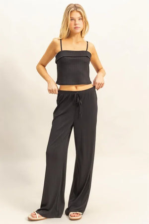 HYFVE Rib Knit Cami Top and Pants Set - The Chic Shak Boutique