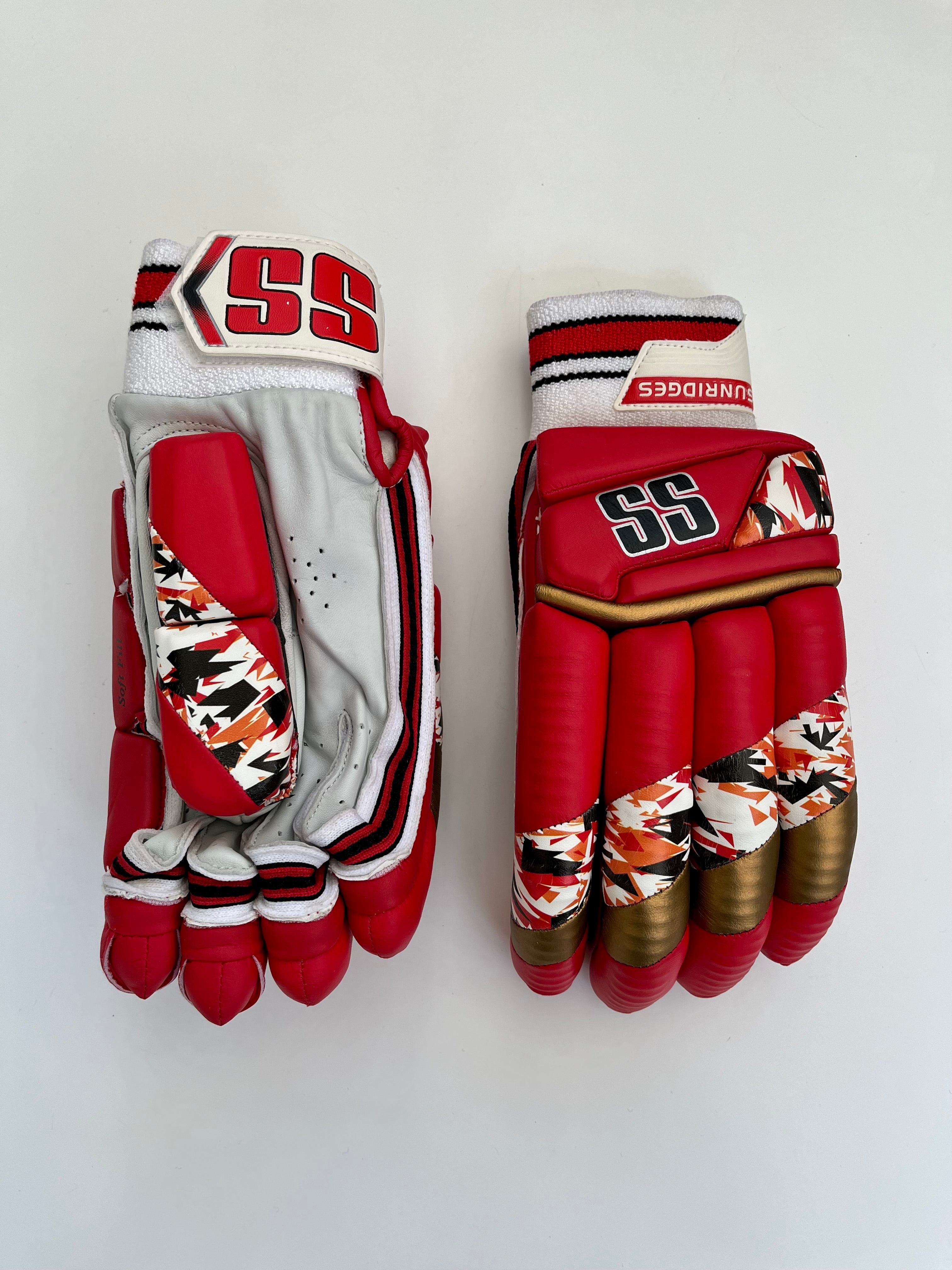 SS TON Super Test Red Cricket Batting Gloves