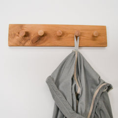 Oak coat hooks, wood wall hooks