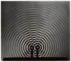 Science art photograph of wave forms by Berenice Abbott
