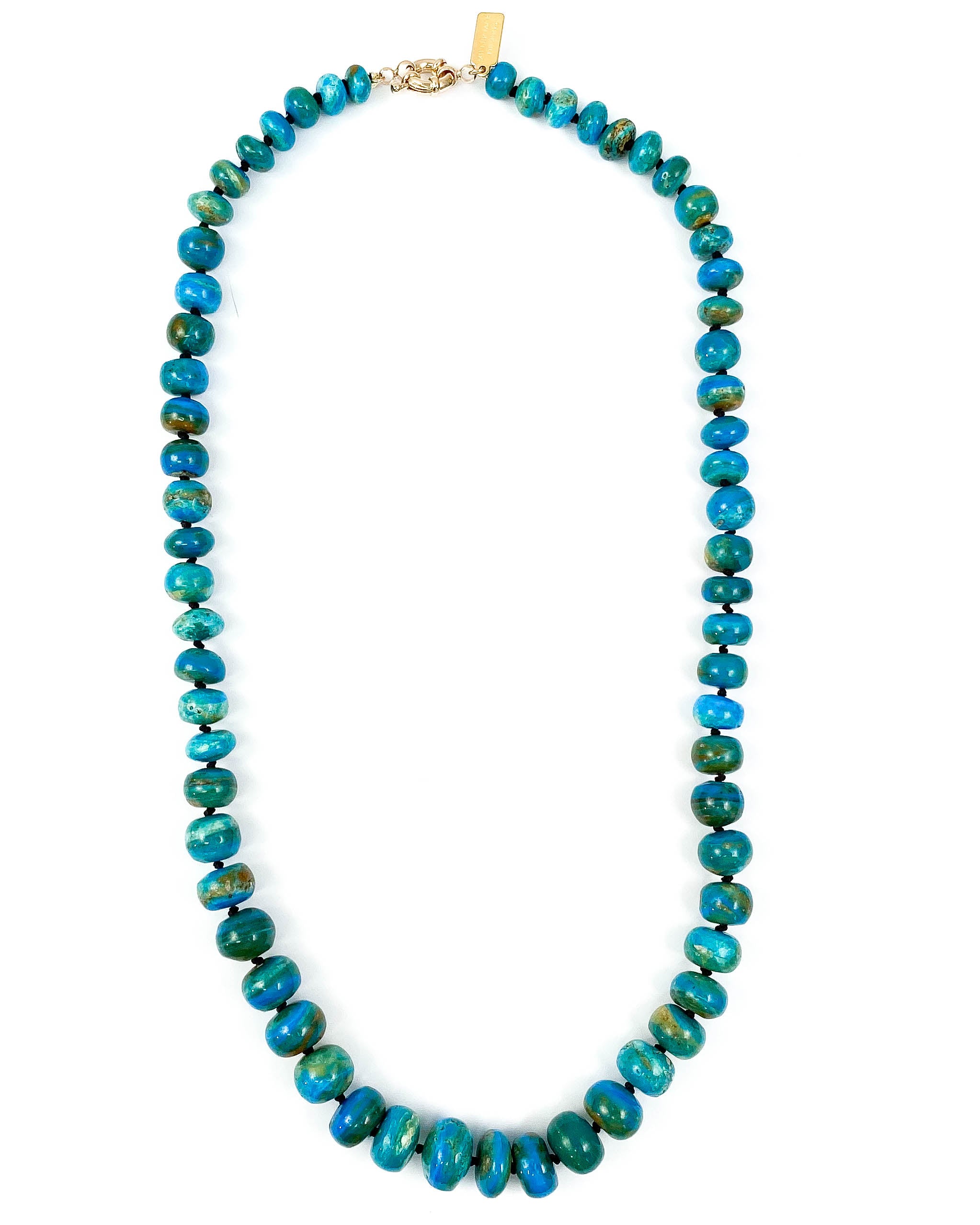 Blue Peruvian Opal Statement Necklace