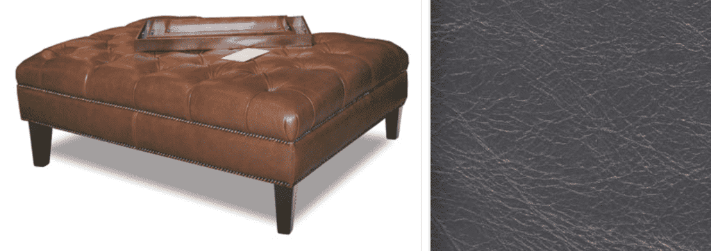 3734 Ottoman In Espresso Vermont Black Leather 200 Exclusive At