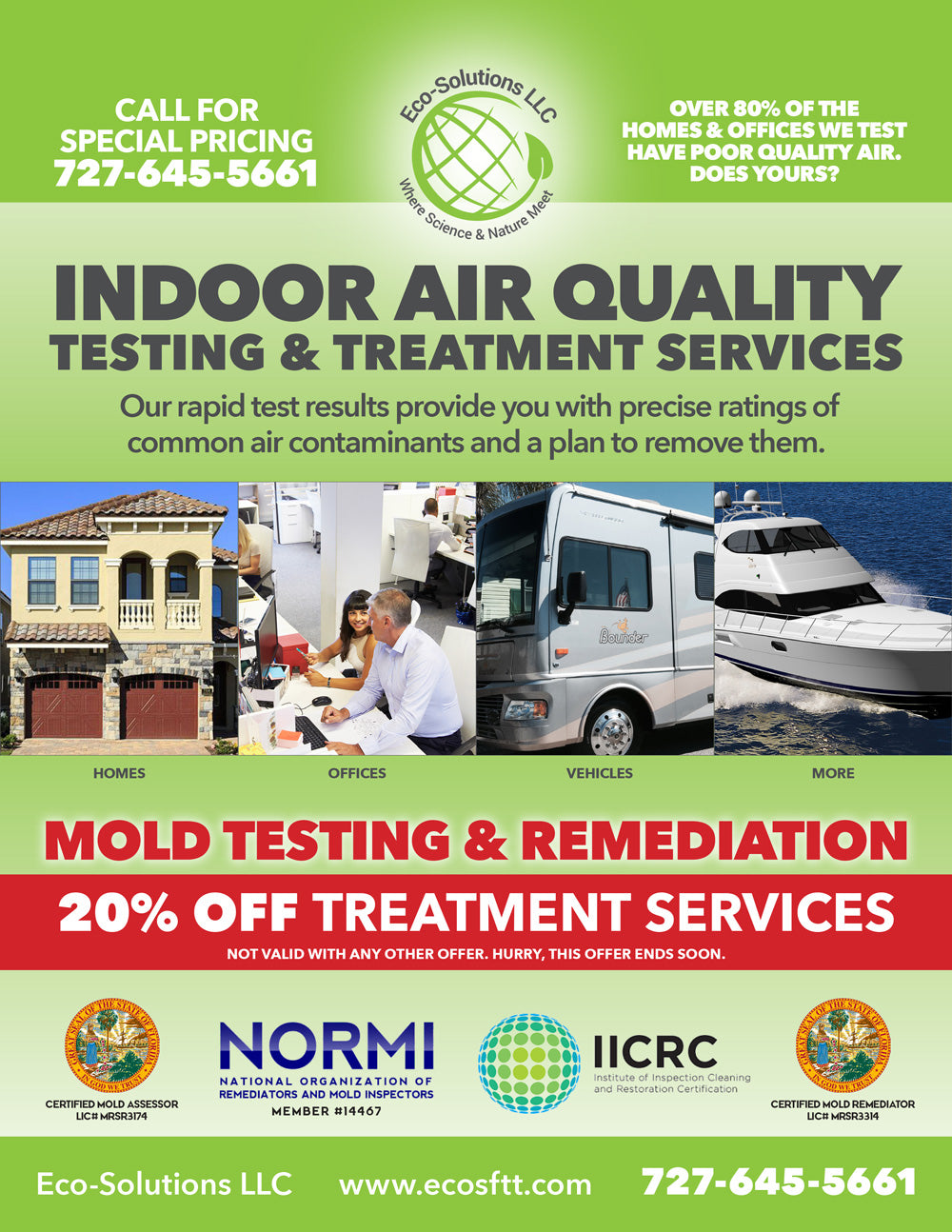 Indoor Air Quality Testing & Treatment