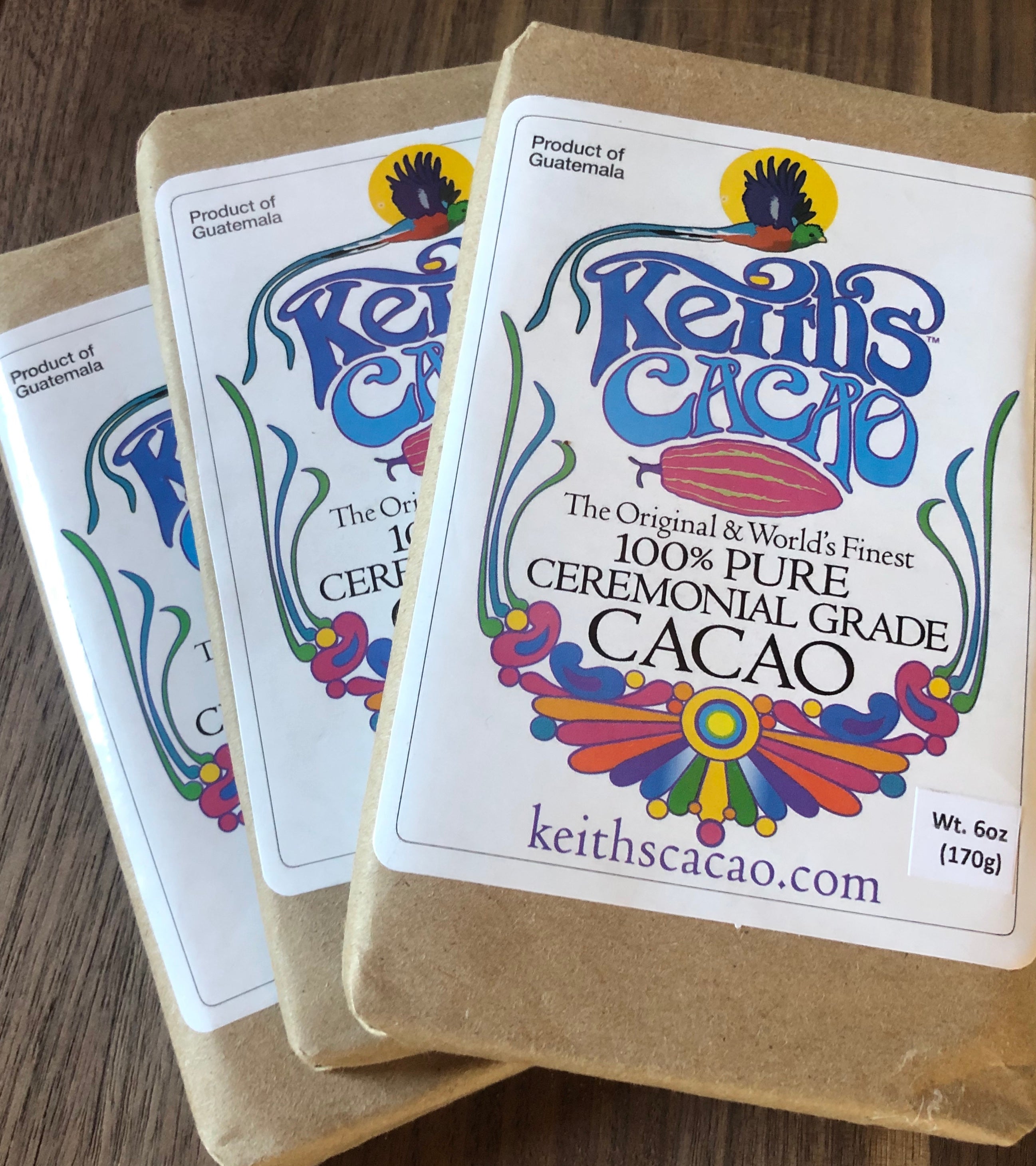 Cacao Paste: 6oz (170g) Mini-Brick - The Original & World’s Finest 100% Pure Ceremonial Grade Cacao - Keiths Cacao product image