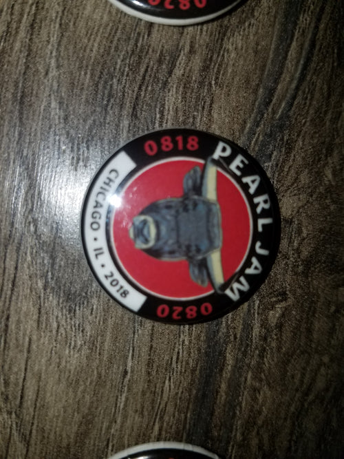 Pearl Jam Wrigley Field Bull Pin Chicago August 2018 Shows