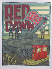 Red Dawn Jay Ryan Mondo xx/260 Signed/Numbered Screen Print Poster