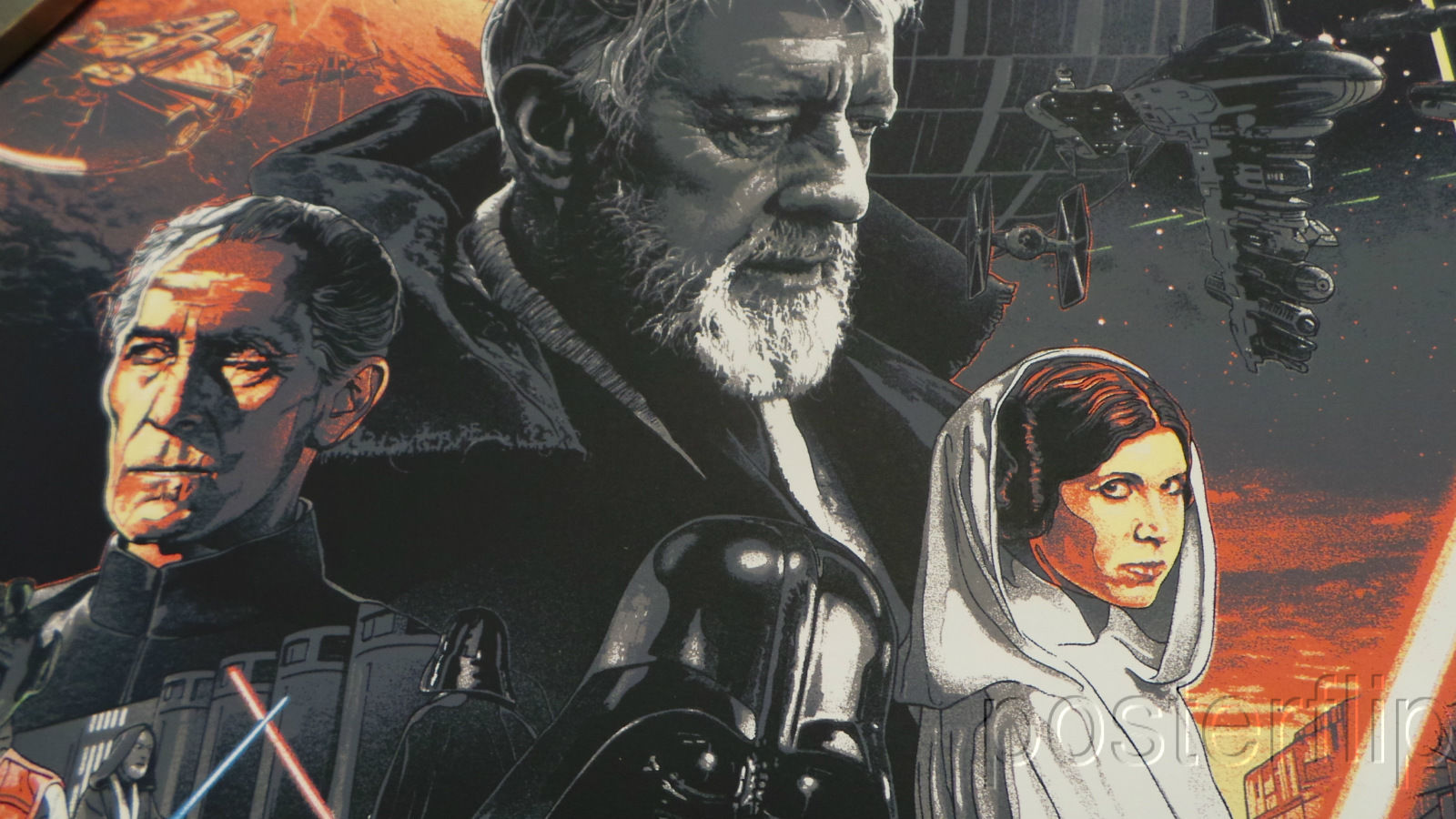 achter Ijzig Snor Star Wars Trilogy Gabz Screenprint Poster Timed Edition xx/3900 Number –  Posterflip.com