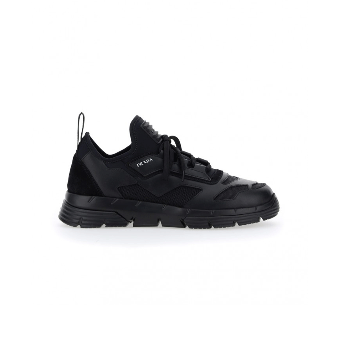 triple black prada runners