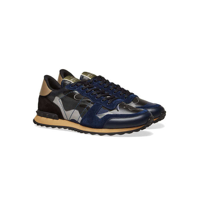 VALENTINO Rock Stud Runners - Navy/Blue – Geometra Fashion