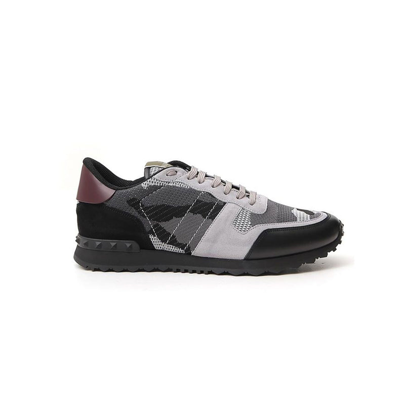 VALENTINO Mesh Rock Stud Runners - Grey 