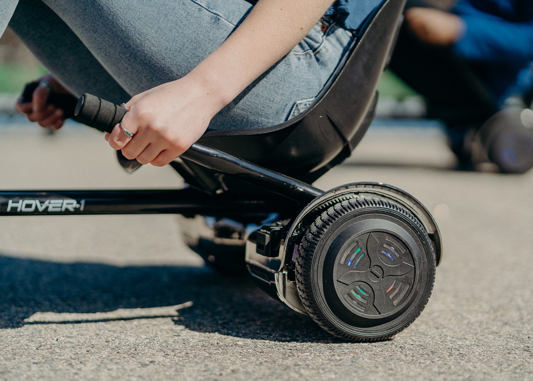 How to strap the attachment to your hoverboard.