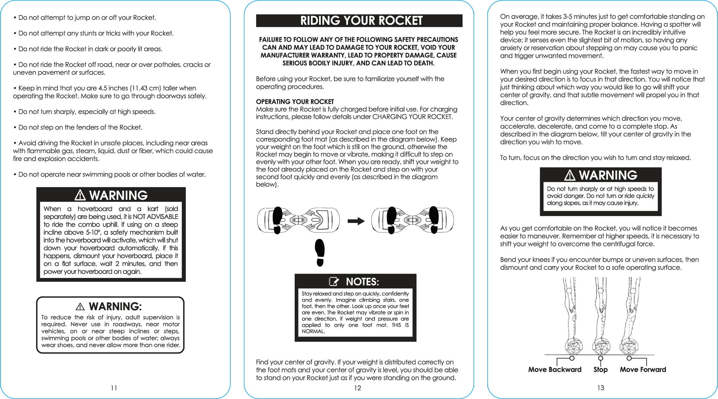 Support Rocket Hover 1 Rideables