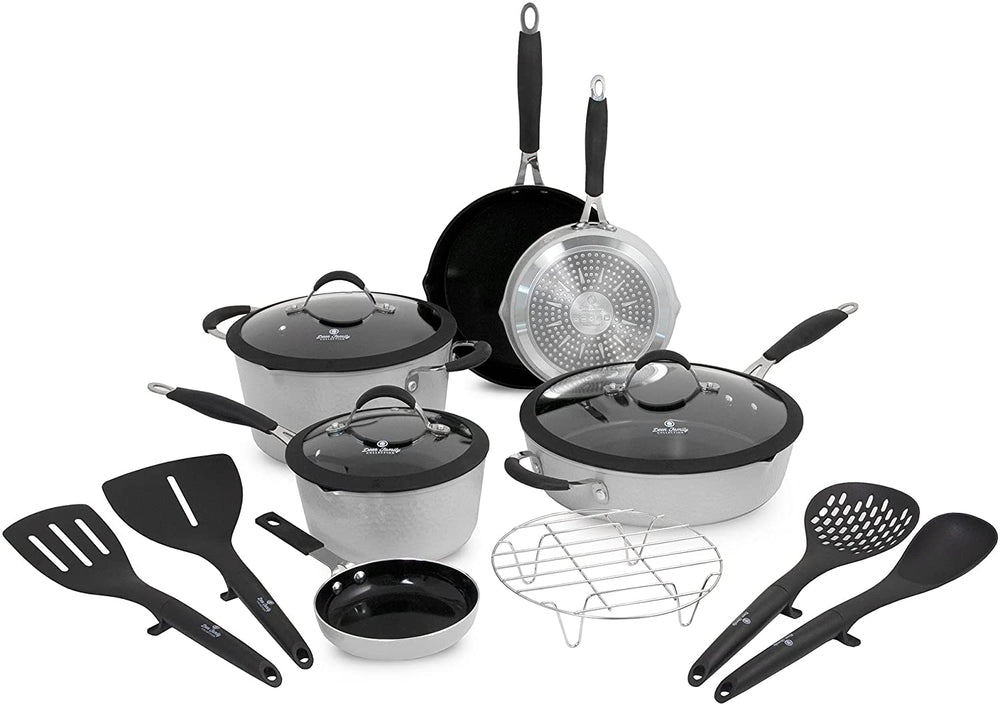 Paula Deen Signature Porcelain 12-Piece Nonstick Cookware Set Reviews –