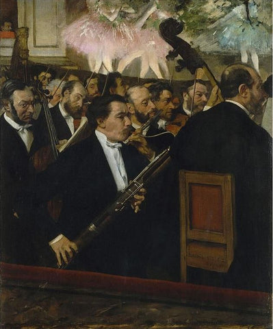 Edgar Degas - Désiré Dihau - basson - bassoon - orchestra - Henri de Toulouse-Lautrec