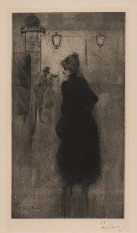Henri Boutet - Parisienne - Parisian Woman - Effect of Night in Paris - Estampe Originale