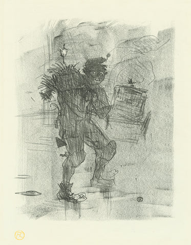 Henri de Toulouse-Lautrec - Desire Dihau - Jean Richepin - Ballade de Noel - song sheet cover  - lithograph