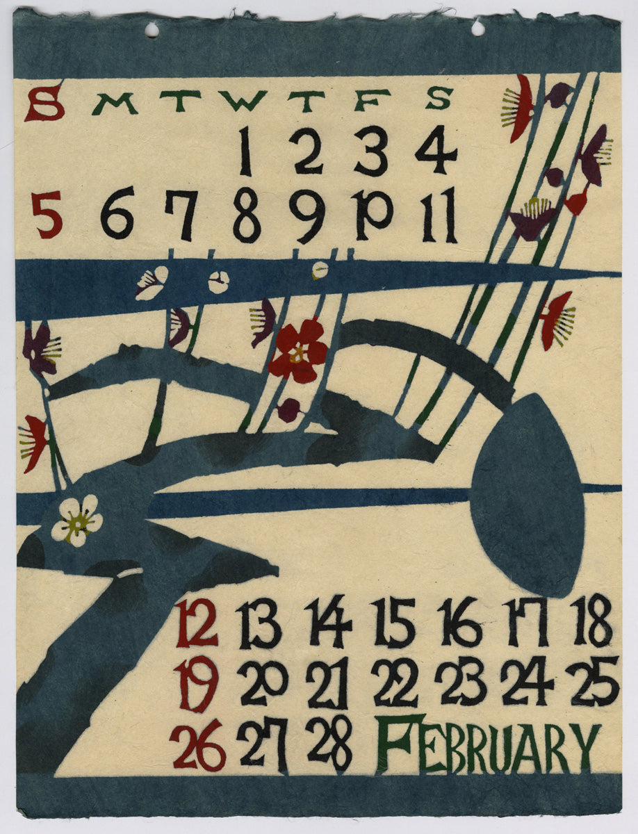 Keisuke Serizawa - January and February 1967 Calendar Pages — Armstrong ...