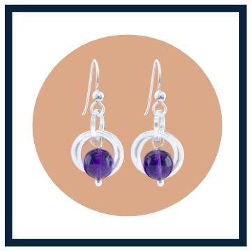 Gift for her Amethyst Gemstone Jewelry