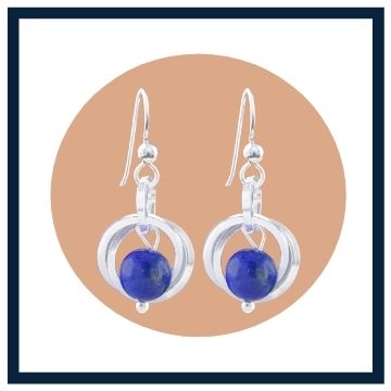 Gift for her Lapis Lazuli Gemstone Jewelry