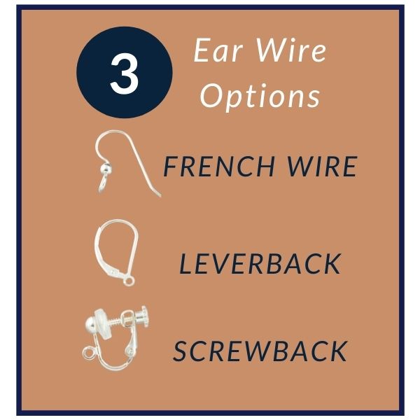 Jewelry Guide - Ear Wire Options by Tahmi