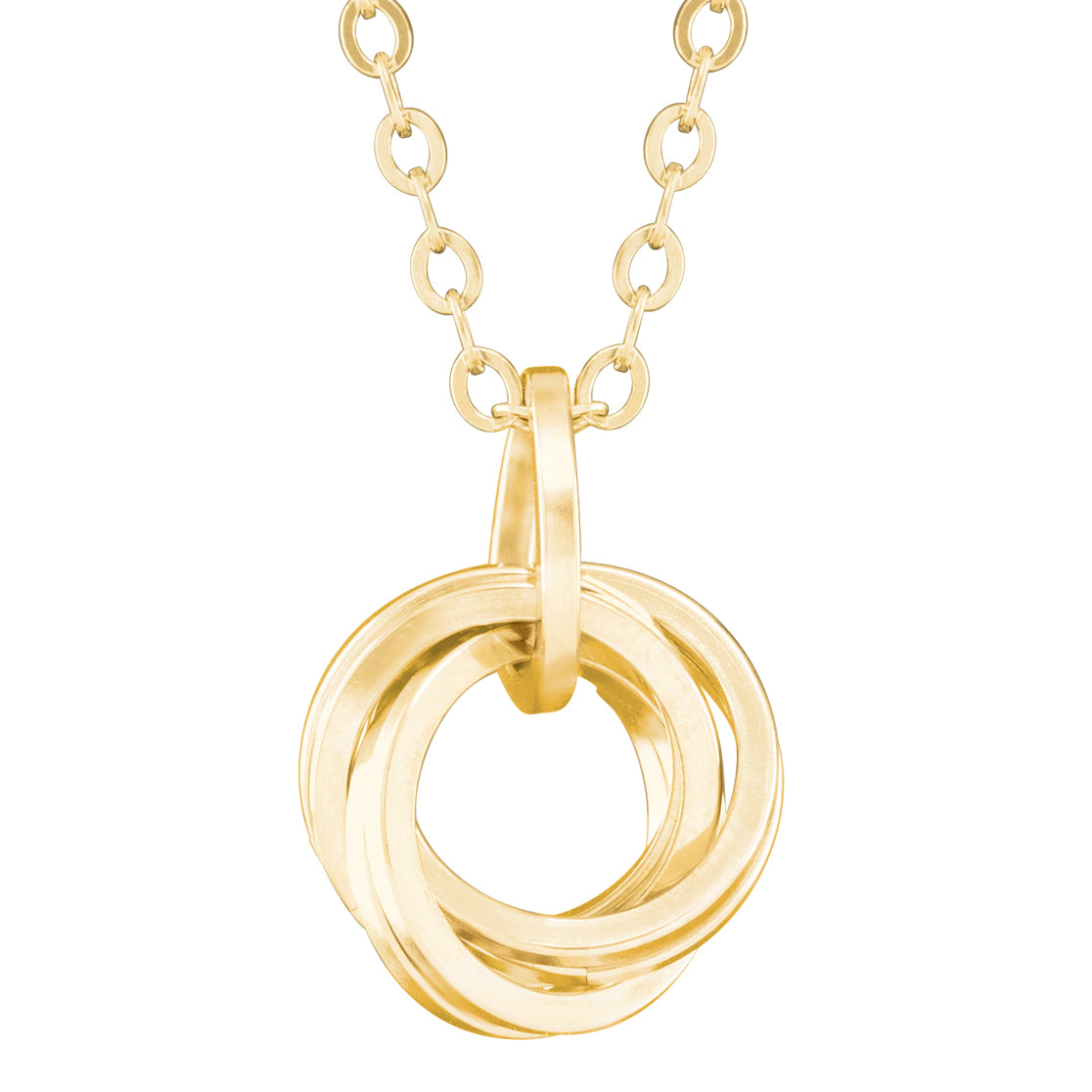 Classic Love Knot Pendant Necklace In 14k Yellow Gold Fill 18 Or Tahmi