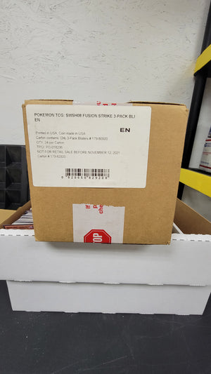 Pokemon Fusion Strike 3 - Pack Blister Case (24ct) - The Bearded Dragon CCG