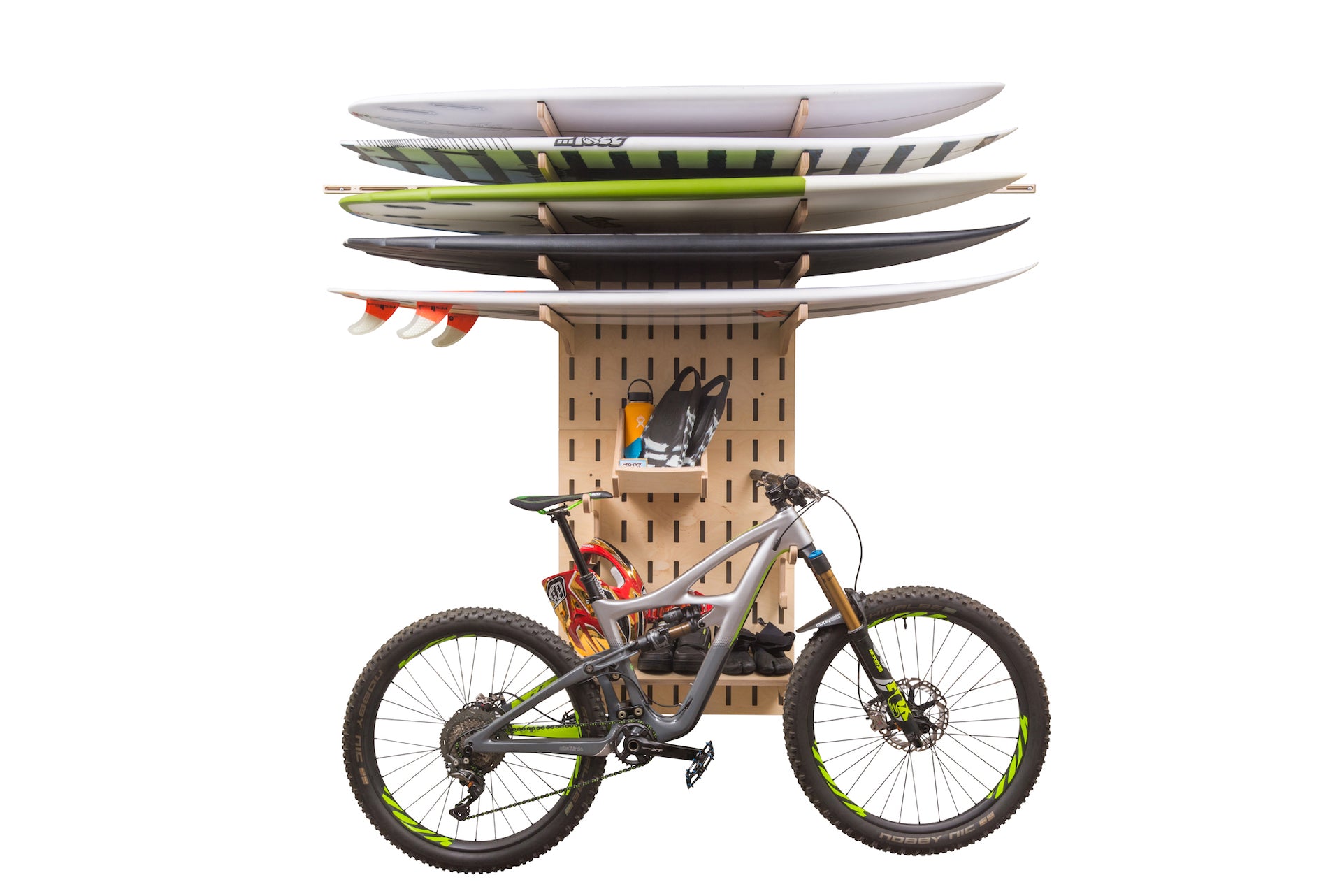 Modern Bike surf Rack for urban condo, apartment, or home.