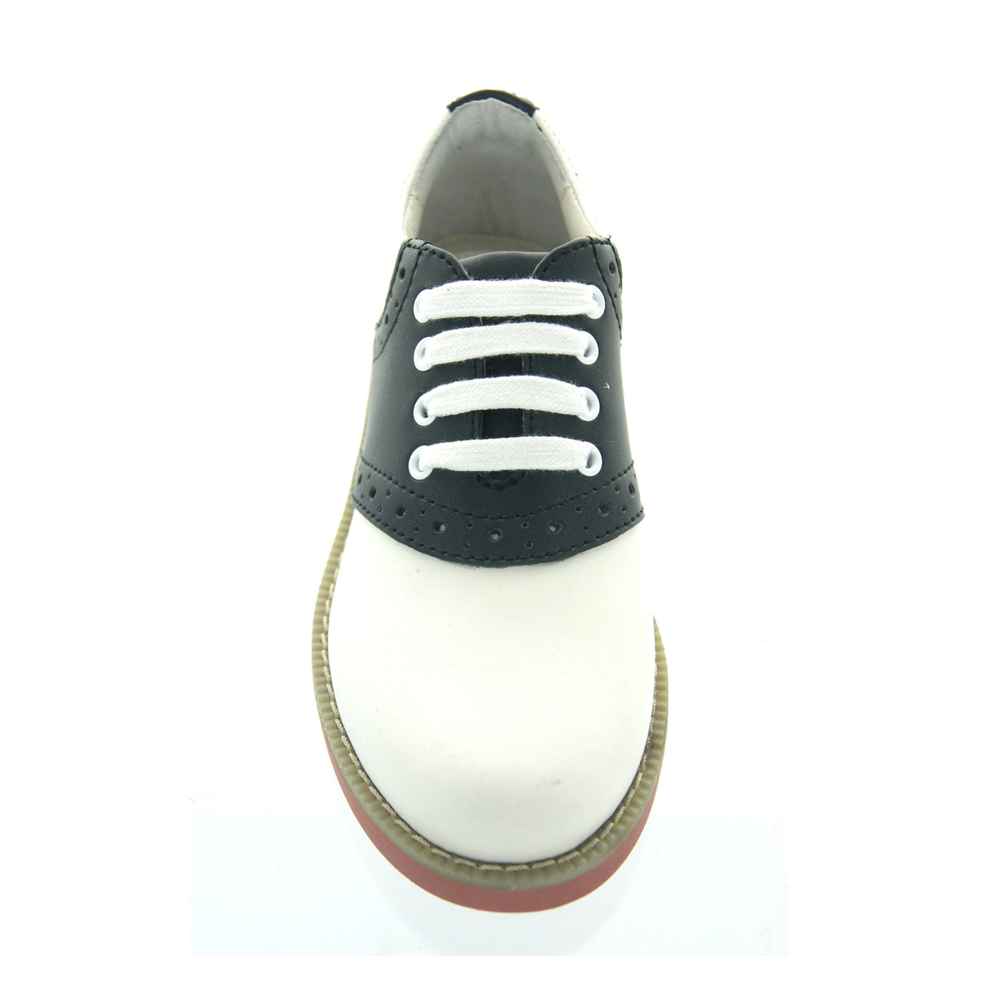 Girls Black/White Oxford Shoes – Step 