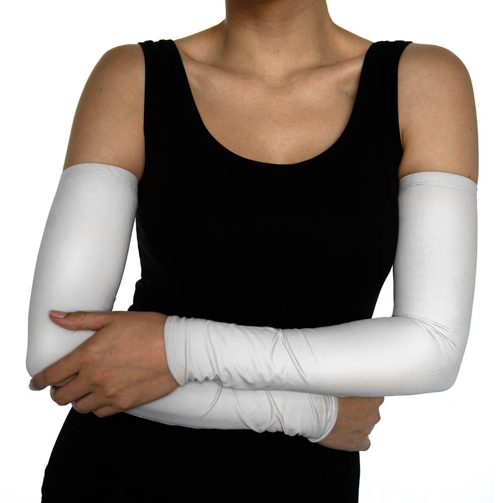 White Lace Fashion Arm Sleeves - Alta 8