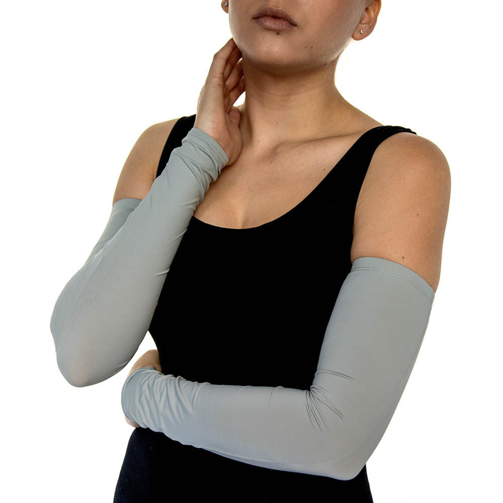 Stretch Black Jersey Fashion Arm Sleeves - Alta 8