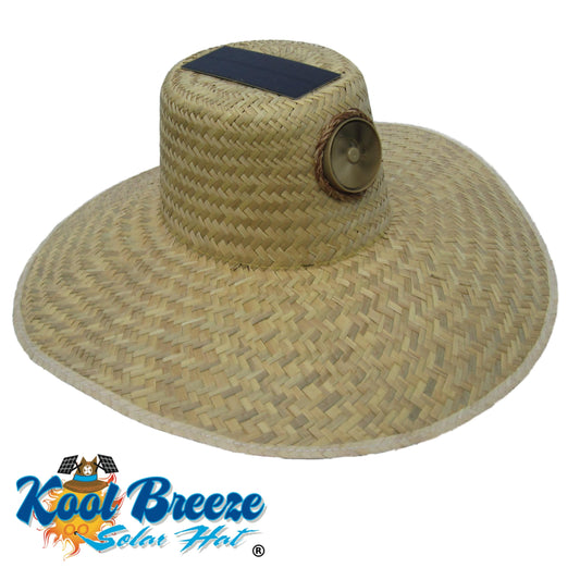 KOOL BREEZE SOLAR HAT for Men- Straw Hat Men's Brown Fedora Brown Under -  Sun Hat with Solar Panel and Built-in Fan, Brown, One Size : :  Clothing, Shoes & Accessories