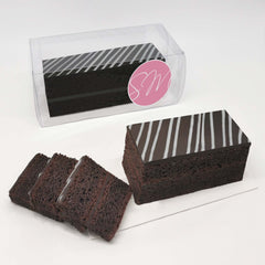 Chocolate Ganache Cake Slab in Transparent Box in Vending Machines