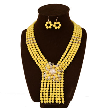 Uddein New Nigerian Wedding Jewelry Sets Indian Bride Accessories