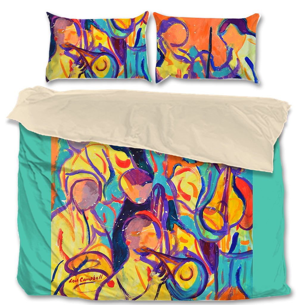 Bright Colourful Artistic Printed Musicians Bedding Sets Covers