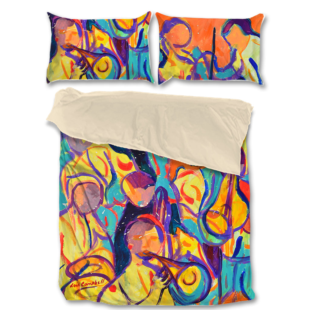 Bright Colourful Artistic Printed Musicians Bedding Sets Covers