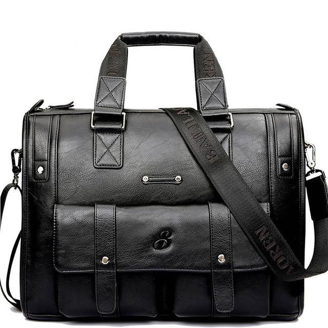 Men's Leather Satchel and Versatile Shoulder Bag - MyEmporium.com