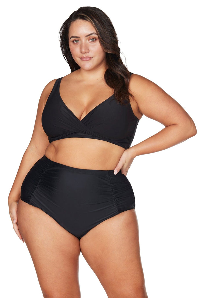 Artesands Zig Zag Raphael Underwire E-F Cup One Piece Swimsuit - Black –  Big Girls Don't Cry (Anymore)