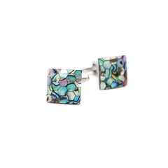 HONEYCOMB MOTHER OF PEARL CUFFLINKS from Red Stag And Hind