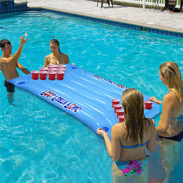 inflatable pool beer pong