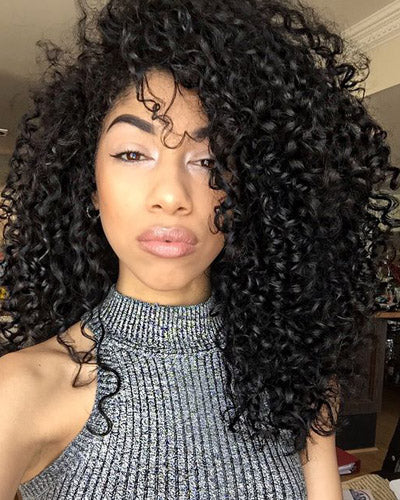 Fashion Curly Human Hair U Part Wigs UK Middle Part Upart Wig
