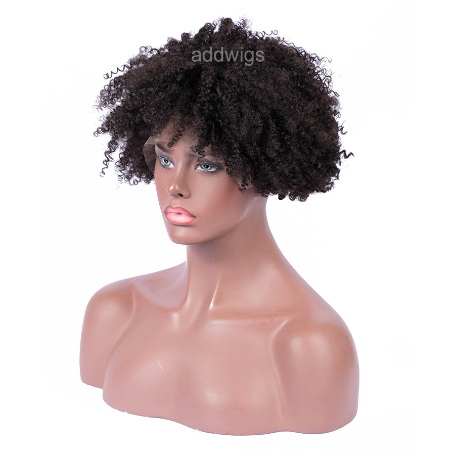 Afro Kinky Curly 360 Lace Front Wig Human Hair For Black Women Uk 0891