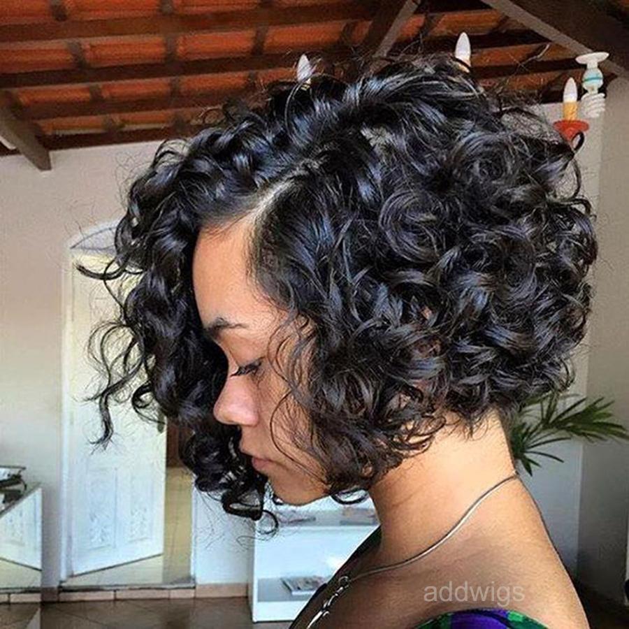 curly bob style wigs