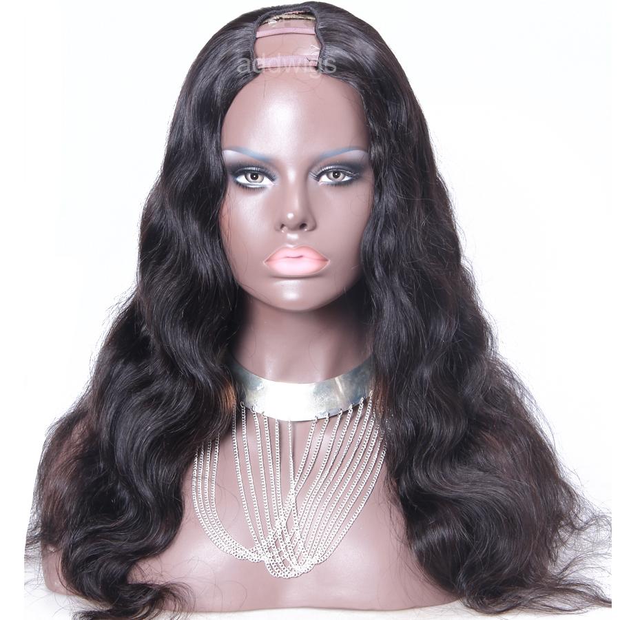 Body Wave Upart Wigs For Women Uk Brazilian Hair U Part Wig 