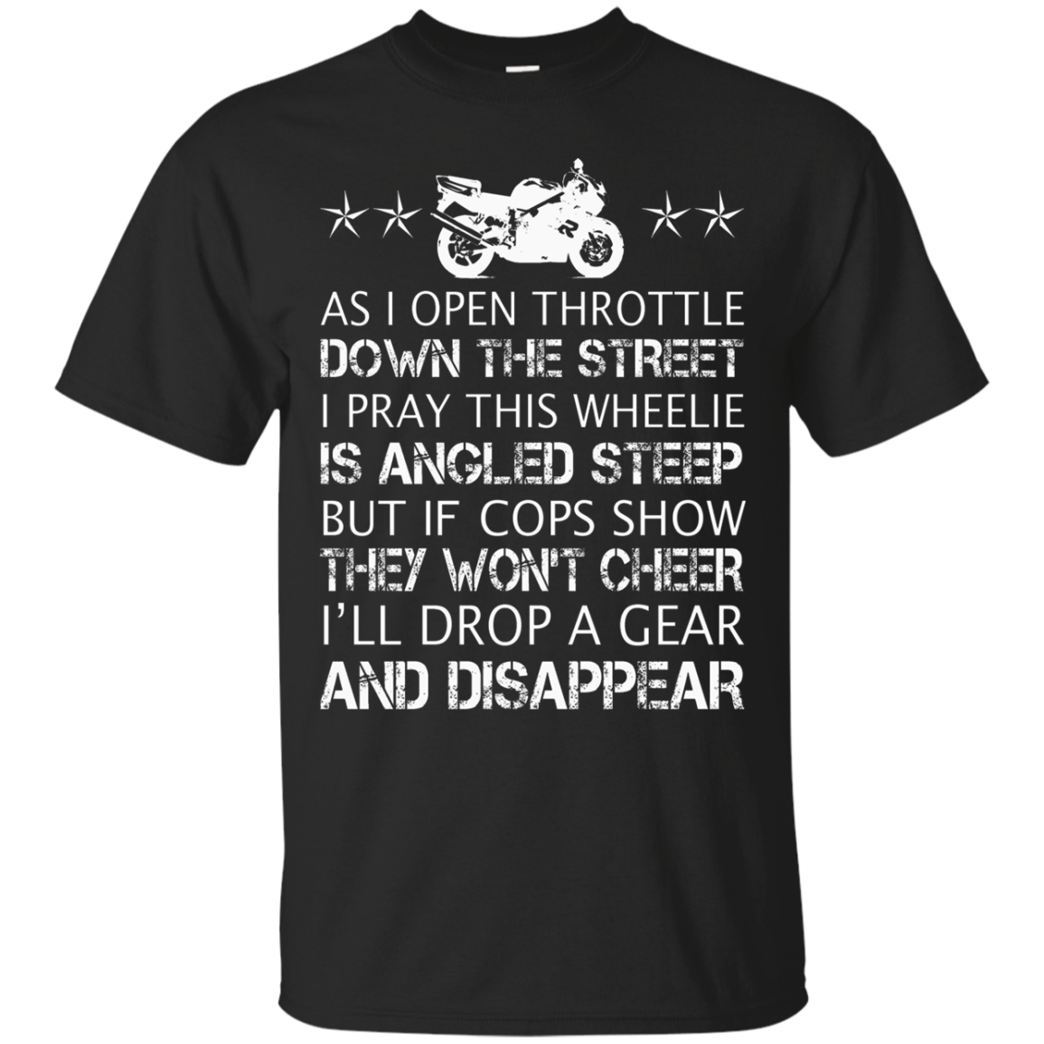 Drop The Gear And Disappear Biker Shirts Hoodies Sweatshirts - Teebubbles