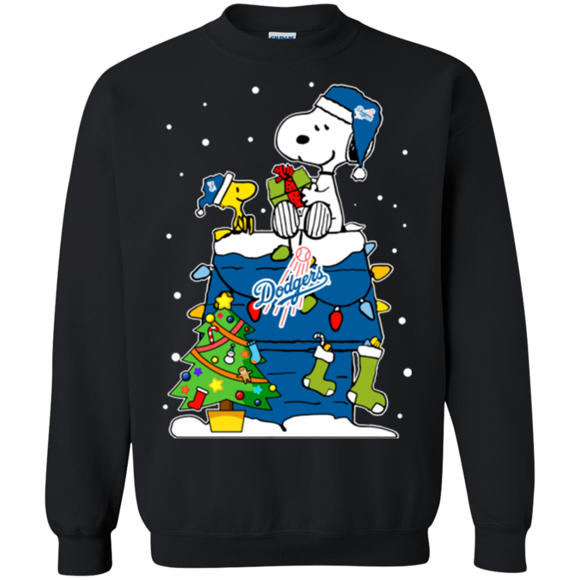 Los Angeles Dodgers Ugly Christmas Sweaters Snoopy Hoodies