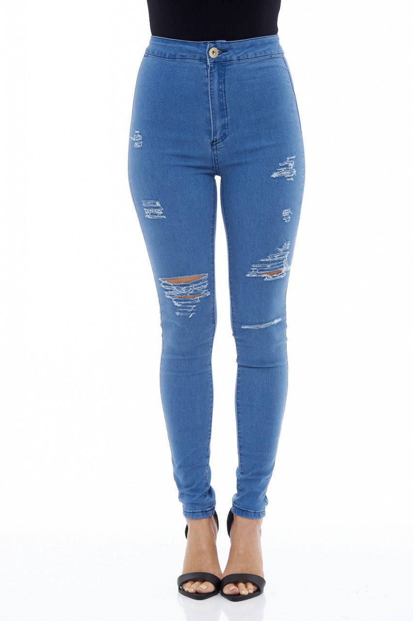 Ripped Detail Jeans – AX Paris