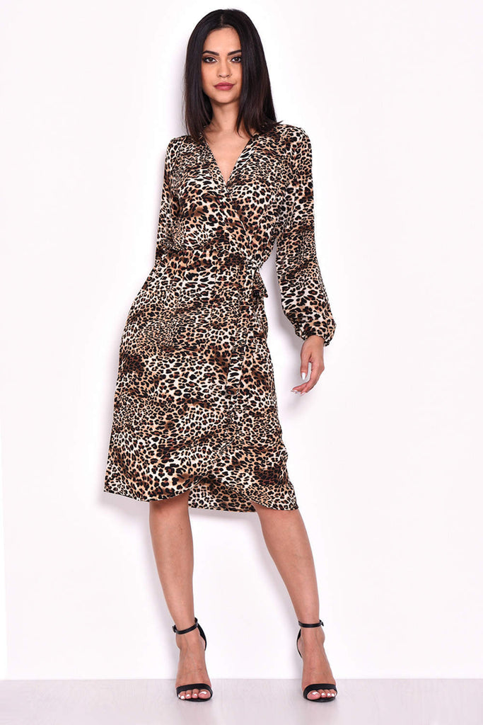 Animal Print Wrap Dress AX Paris