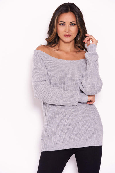 Grey Cosy Jumper – AX Paris